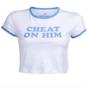 Call Her Daddy cheat on him cropped tshirt